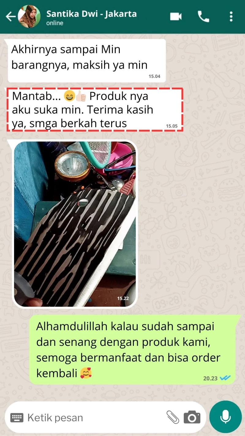 testi pisau 2